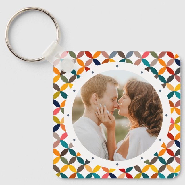 Porte-clés Photo Custom Colorful Personalized (Recto)