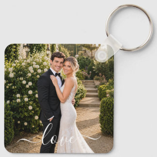 Porte-clés photo d'amour personnalisé pour couple