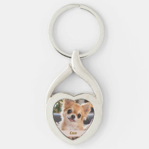 Porte-clés Photo de compagnie personnalisée avec nom