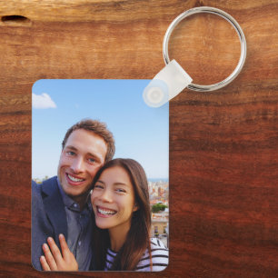 Porte-clés Photo de couple personnalisée