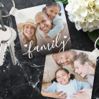 Photo de famille double face personnalisée avec de