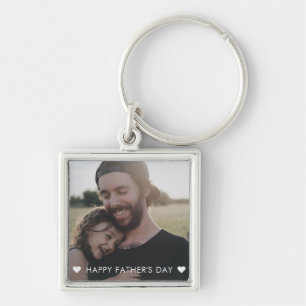 Porte-clés Photo de Fête des pères joyeuse du Cool moderne pe