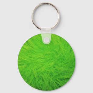 Porte-clés Photo de fourrure verte