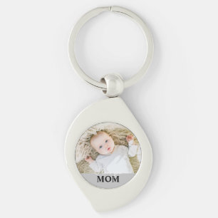 Porte-clés Photo de la Fête des Mères Je t'aime Mum Key Ring