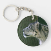 Porte-clés Photo de léopard de neige belle, cadeau (Devant)