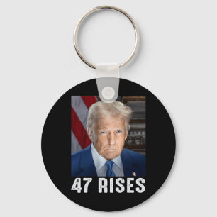 Porte-clés Photo de l'investiture de Trump 47 Rises de Donald
