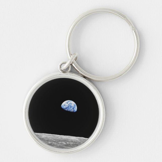 Porte-clés Photo de l'orbite lunaire de la Terre prise par Ap (Devant)