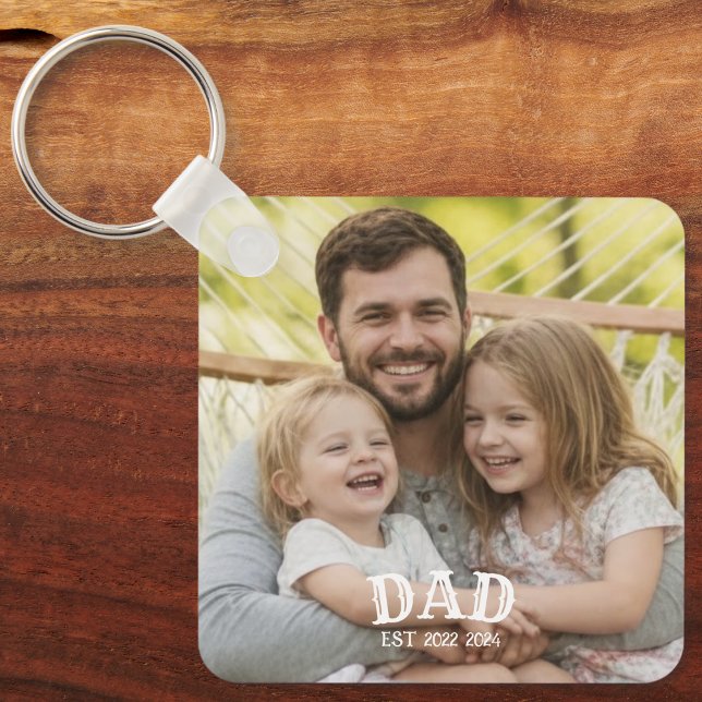 Porte-clés Photo de papa établi (Créateur téléchargé)