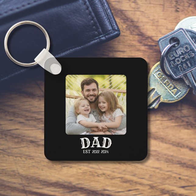 Porte-clés Photo de Papa Établie (Créateur téléchargé)