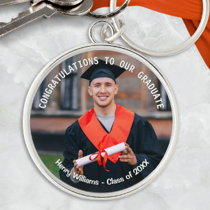 Porte-clés Photo de remise de diplôme et souvenir de nom