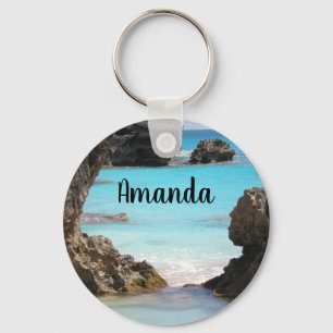 Porte-clés Photo de Tropical Island Coast & Sea