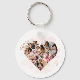 Porte-clés Photo Family Best Grandma Ever Heart Shape 8