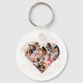 Porte-clés Photo Family Best Grandma Ever Heart Shape 8