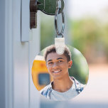 Porte-clés Photo garçon<br><div class="desc">Personnalisez et ajoutez une photo.</div>