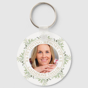 Porte-clés Photo In Loving Memory Greenery