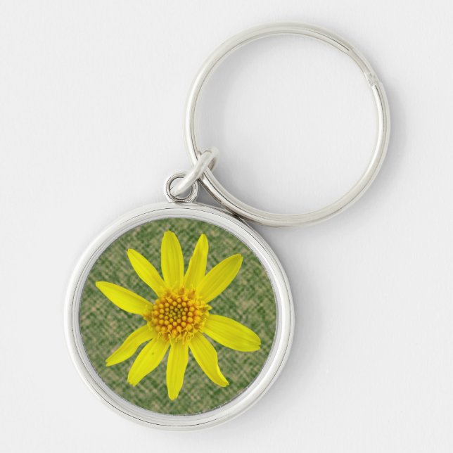 Porte-clés Photo jaune d'arnica de fleur (Devant)