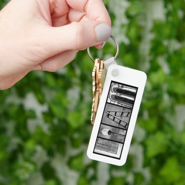 Porte-clés Photo "Liam" texte personnalisé (main)