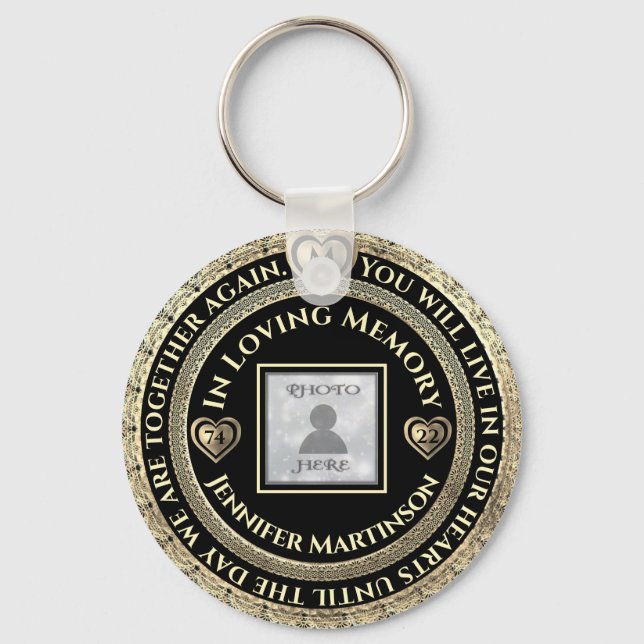 Porte-clés Photo Memorial Loving Memory (Recto)