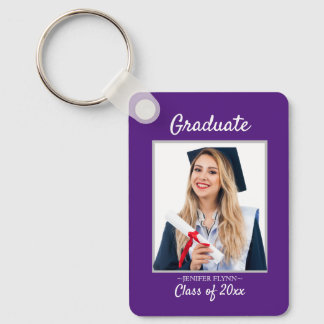 Porte-clés Photo Moderne Classy Graduation Faire-part