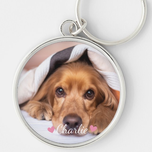 Porte-clés Photo Personalized Name Pet  (Devant)