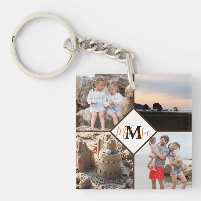 Porte-clés photo personnalisé (Devant)