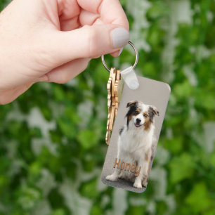Porte-clés Photo Personnalisé d'Animal de Compagnie Cadeau Pe