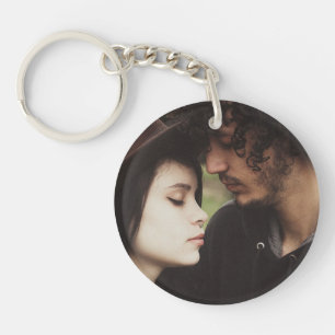 Porte-clés photo personnalisé pour couple