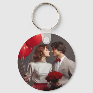 Porte-clés photo personnalisé pour la Saint-Valent