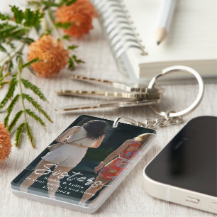Porte-clés photo personnalisé pour sœurs – Cadeau