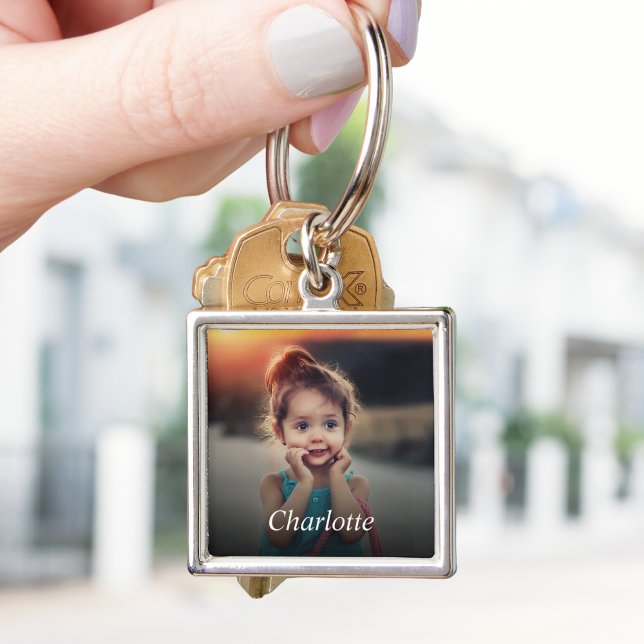 Porte-clés Photo personnalisée de la famille Keepsaké Premium (Créateur téléchargé)