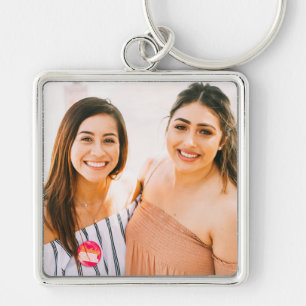 Porte-clés Photo personnalisée de meilleurs amis