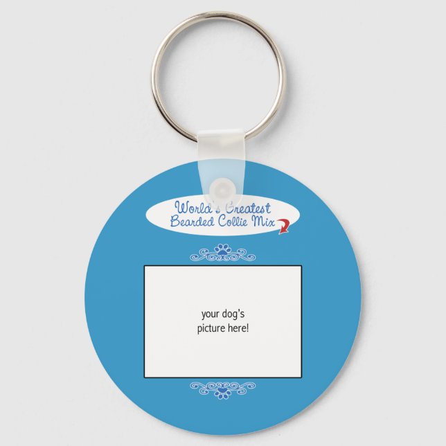 Porte-clés Photo personnalisée ! Mélange de collie le plus lo (Recto)