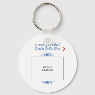 Porte-clés Photo personnalisée ! Mondes plus grande bordure C
