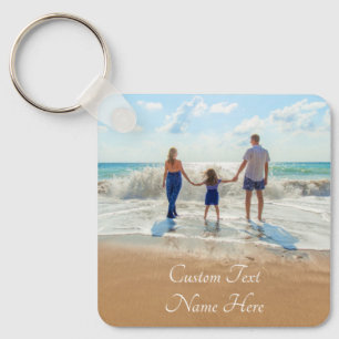 Porte-clés Photo personnalisée Nom du texte Porte - clé Vos p