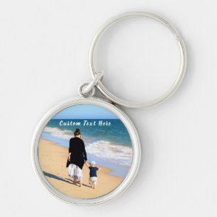 Porte-clés Photo personnalisée Texte Porte - clé Votre famill