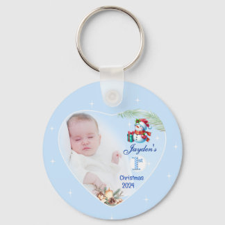 Porte-clés Photo Porte - clé keeps- baby boys 1er Noël