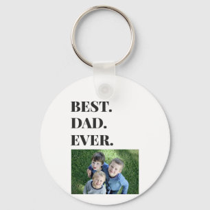 Porte-clés photo pour enfants Meilleur papa de tou