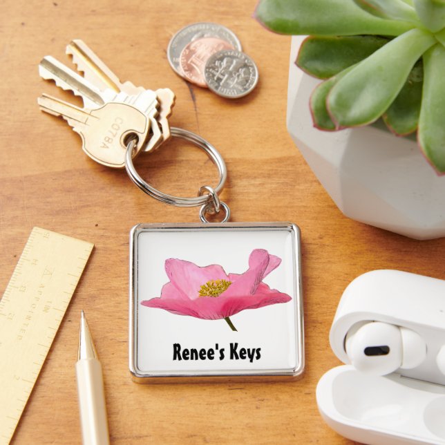 Porte-clés Photo Pretty Rose Poppy (Bureau)