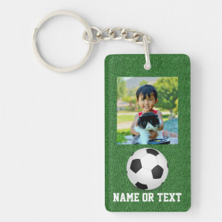 Porte-clés Photo Soccer Ball Nom/Team Kids