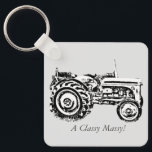 Porte-clés photo vintage Gray massey tracteur fergison<br><div class="desc">La photographie originale de ce vieux tracteur vintage sur ce porte-clés a été prise au Festival de la forêt d'Epping. Le tracteur gris fergison massey sur a été utilisé dans les fermes il y a de nombreuses années. L'image du tracteur capture une image quand les machines agricoles étaient beaucoup plus...</div>