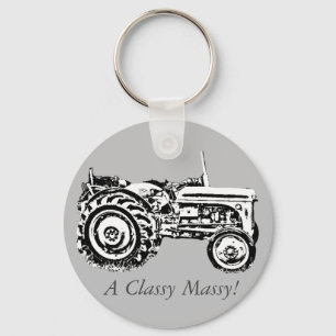 Porte-clés photo vintage Gray massey tracteur fergison