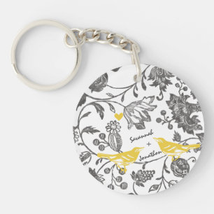 Porte-clés Photo Vintage Modern Love Bird