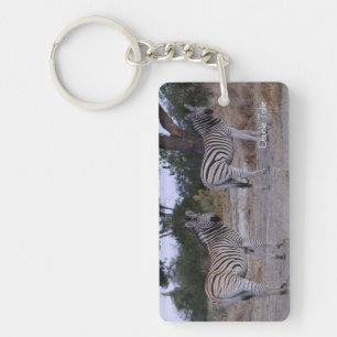 Porte-clés Photo Zebra Double Take