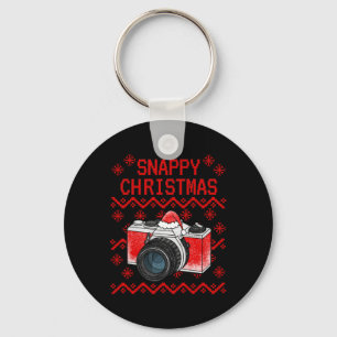 Porte-clés Photographe d'appareil photo de Noël laid Photogra