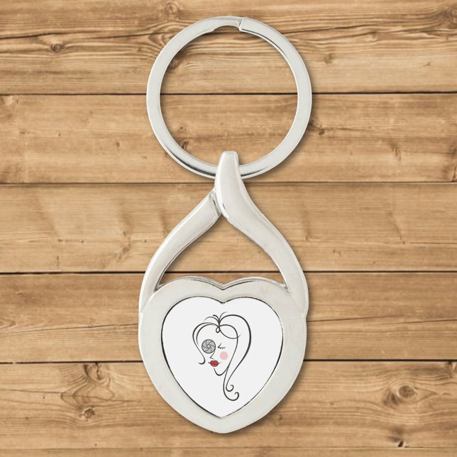 Porte-clés Photographe féminine (Créateur téléchargé)