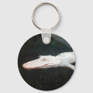Porte-clés Photographie de couleur d'alligator albinos de