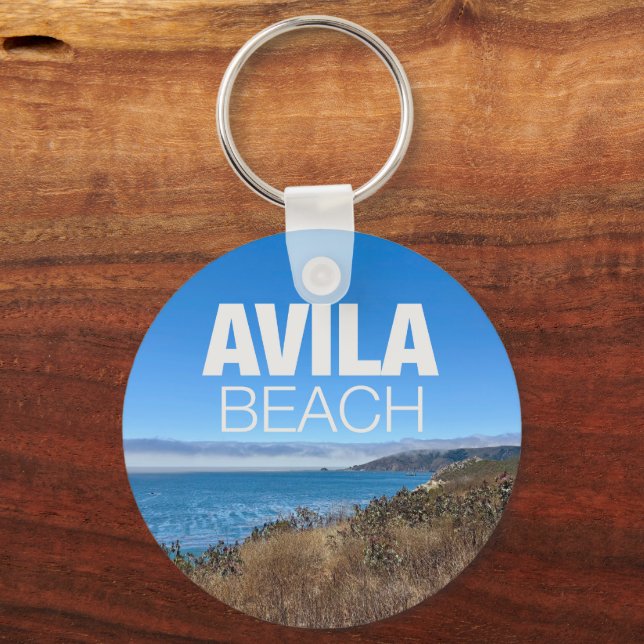 Porte-clés Photographie de la vue d'ensemble d'Avila Beach Ca (Recto)