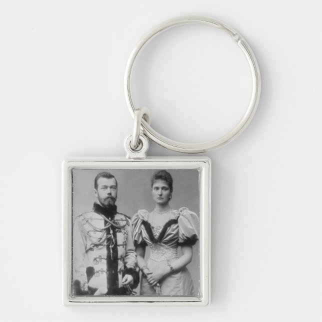 Porte-clés Photographie de portrait de tsar Nicholas II (Devant)