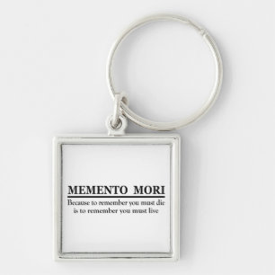 Porte-clés Phrase latine - Memento Mori