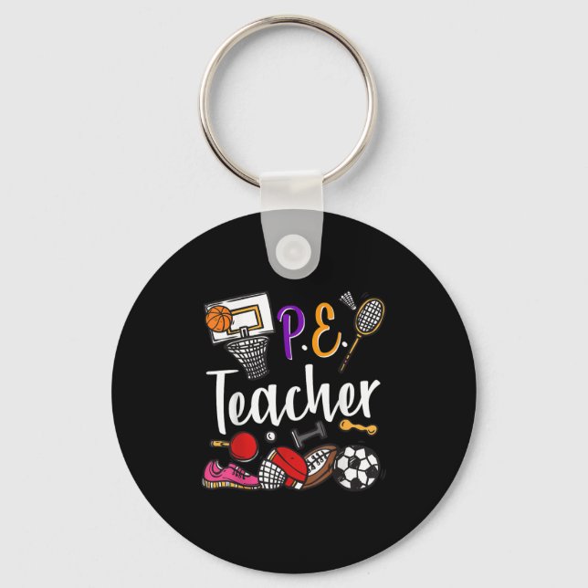 Porte-clés Physical Education Teacher Proud Pe Teacher Srts C (Recto)
